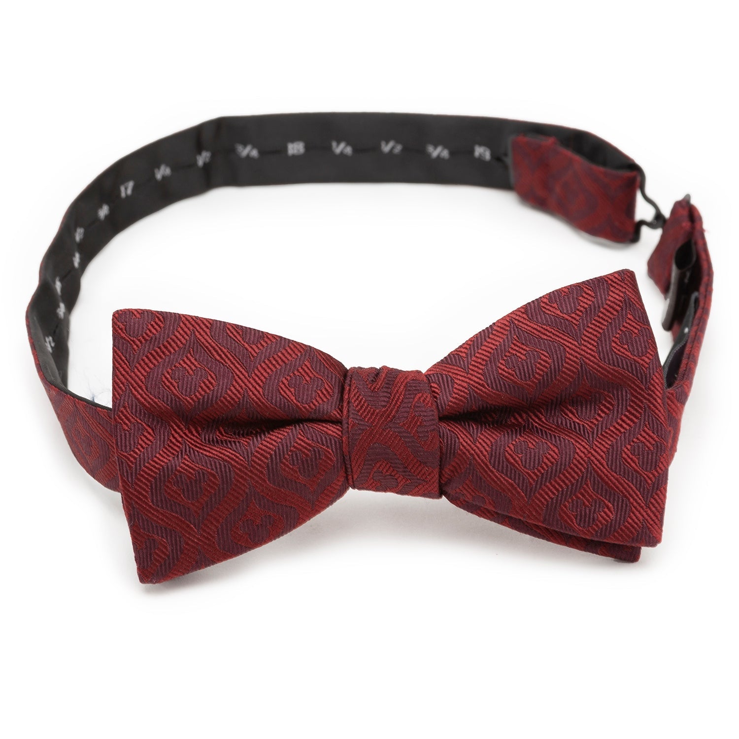 Disney Mickey Mouse Holiday Maroon Silk Bow Tie - Image 4