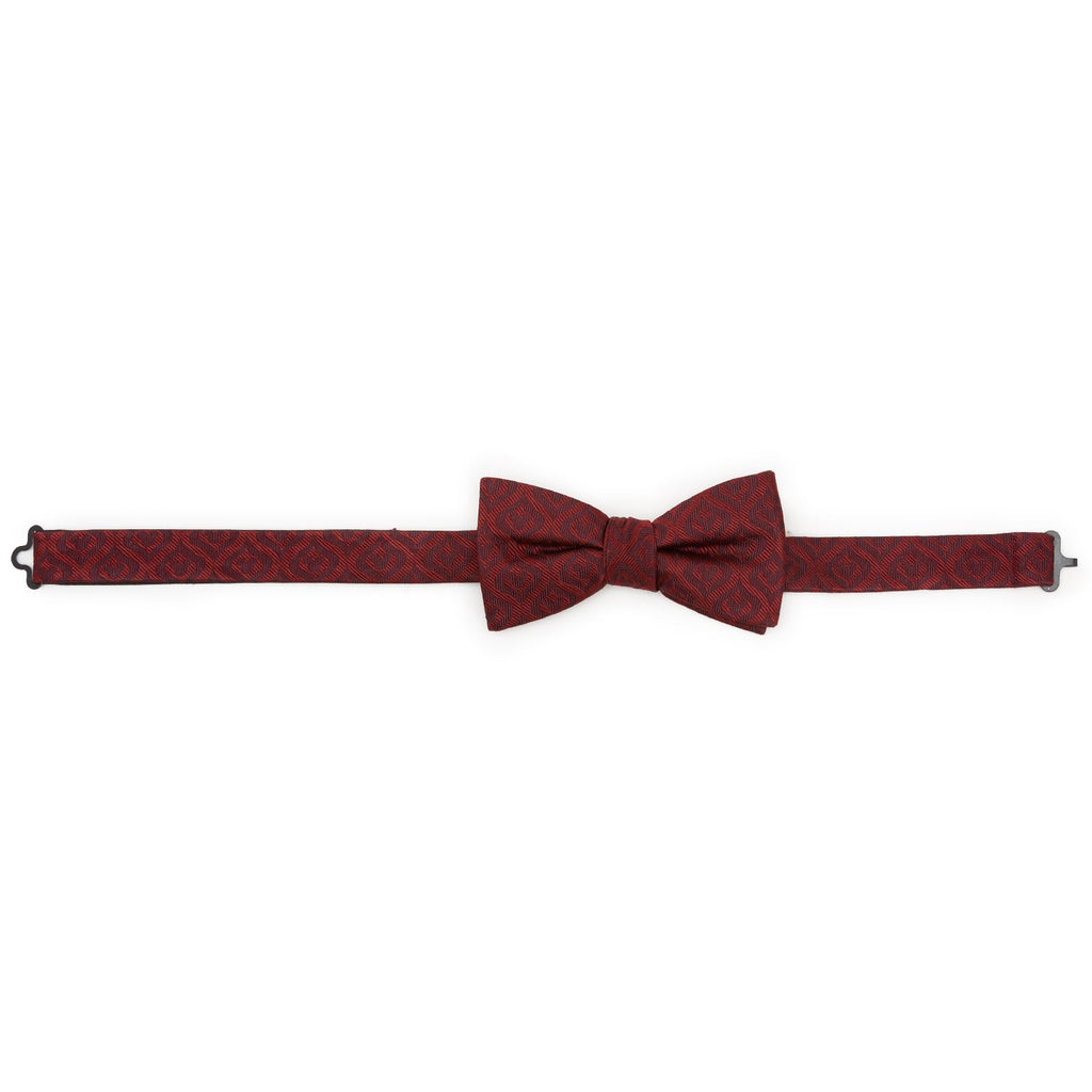 Disney Mickey Mouse Holiday Maroon Silk Bow Tie - Image 5