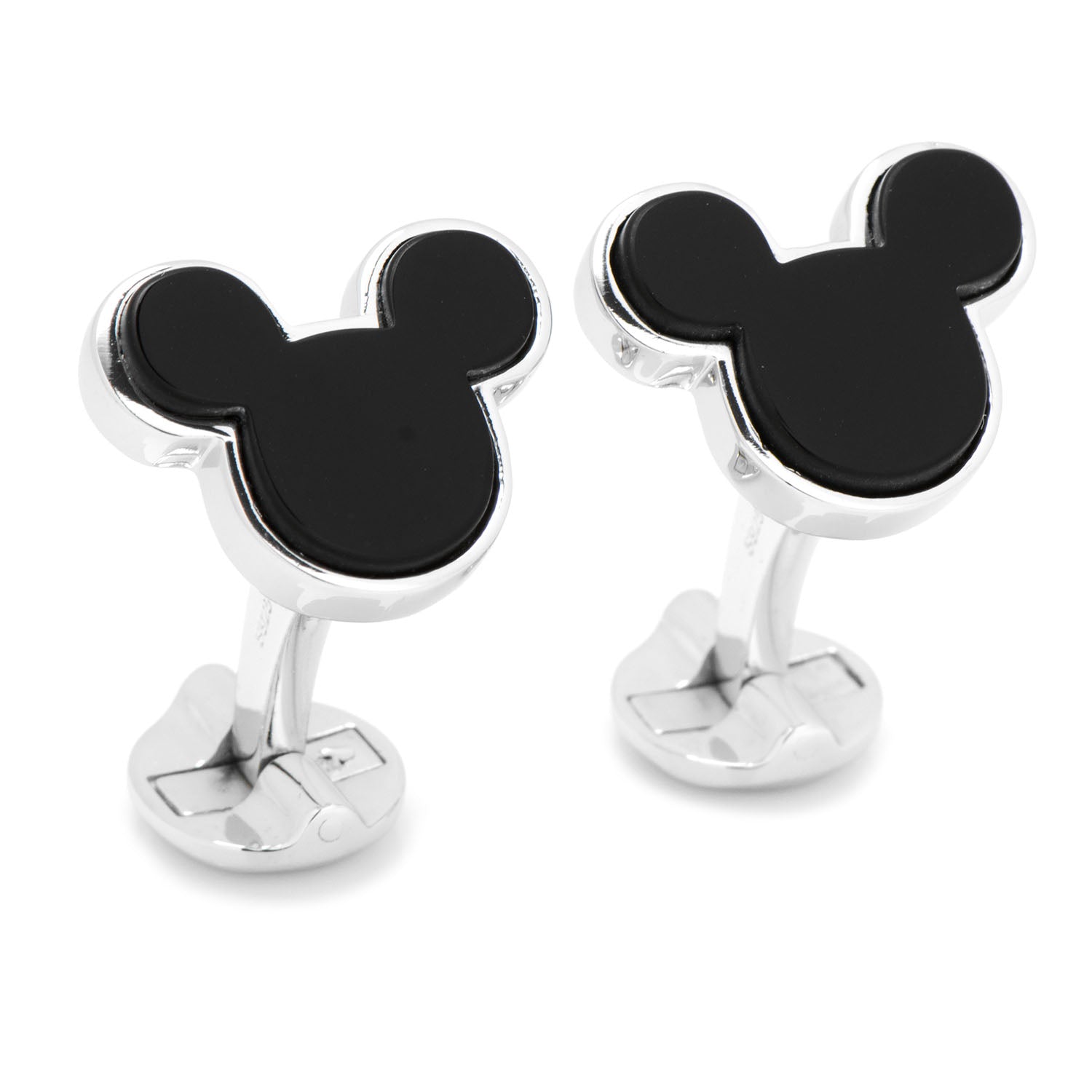 Mickey Mouse Onyx and Sterling Silver Cufflinks - Image 2