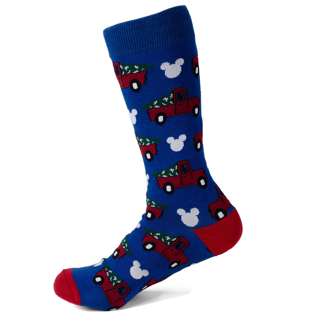 Disney Mickey Mouse Holiday Truck Socks and Lapel Pin Gift Set - Image 2