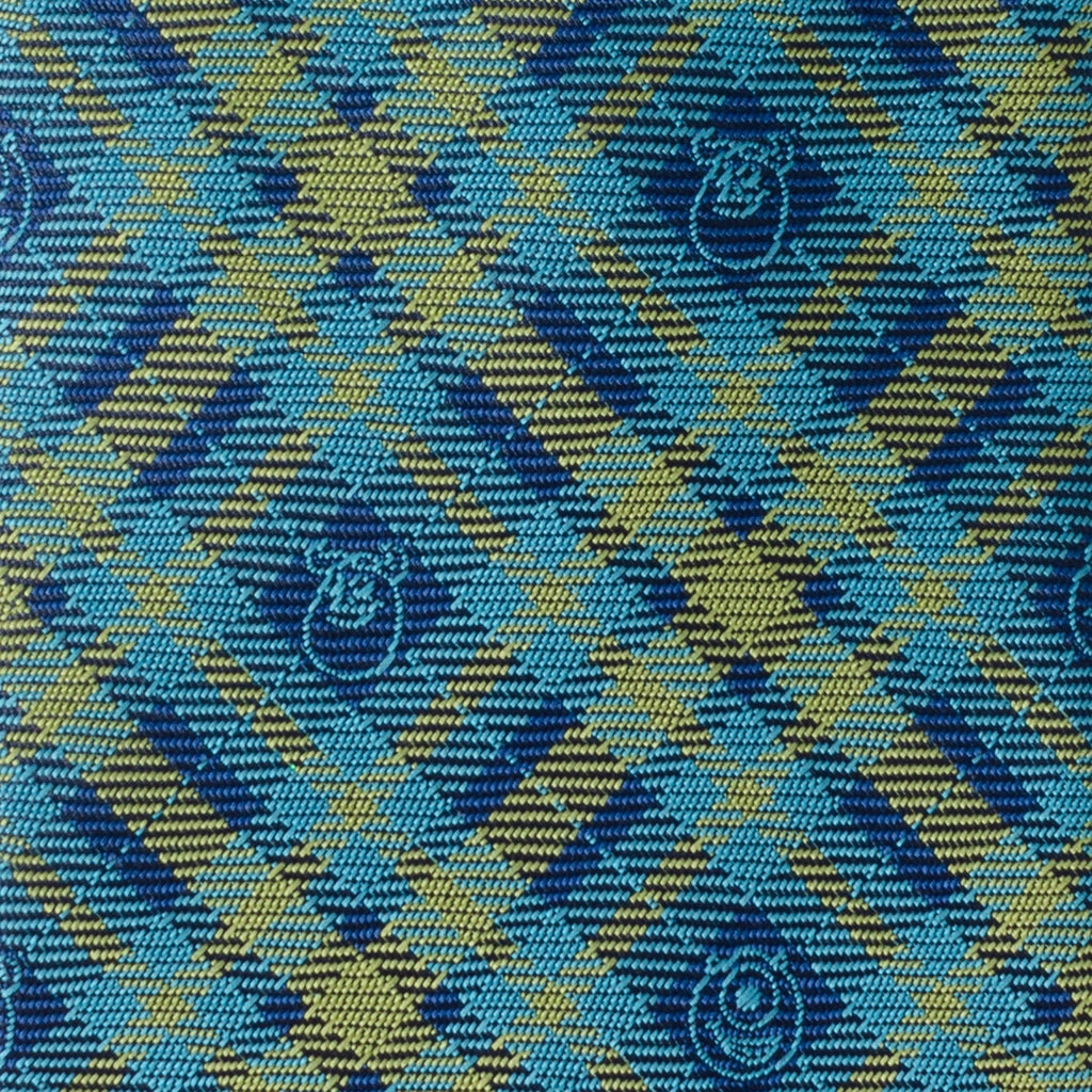 Monsters Inc. Plaid Blue and Green Character Tie - Image 4