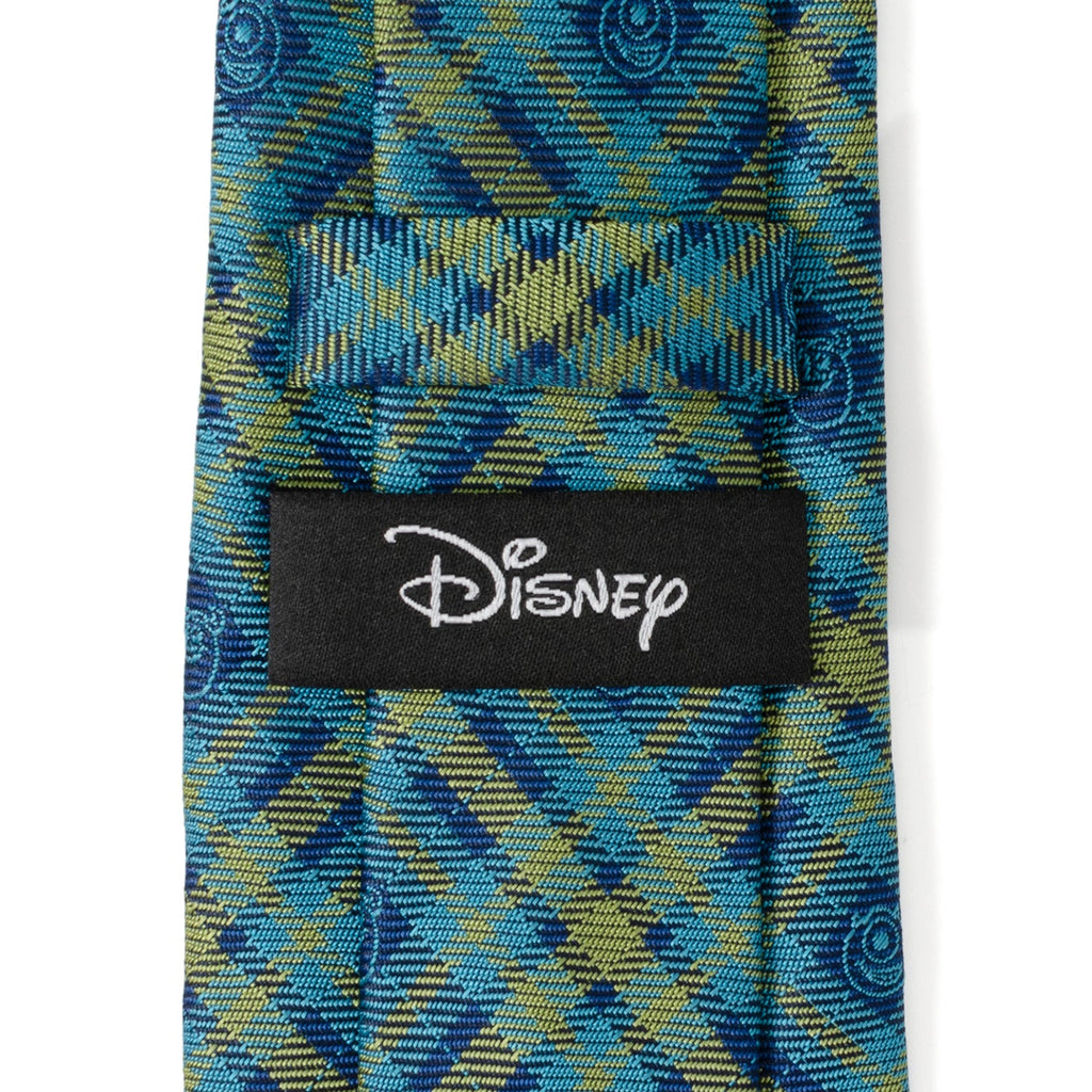 Monsters Inc. Plaid Blue and Green Character Tie - Image 5