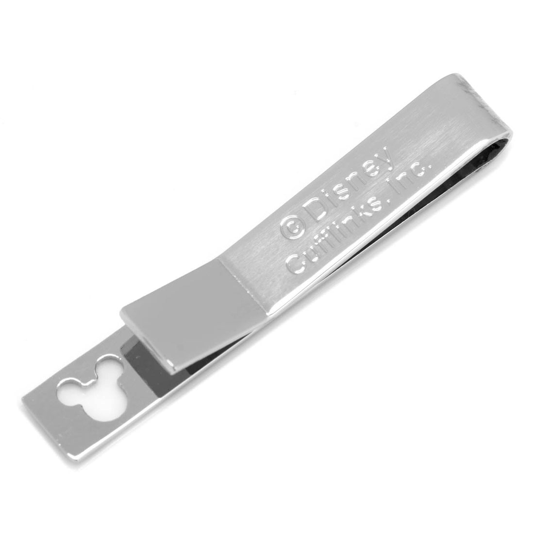 Disney Mickey Mouse Cutout Silver Tone Tie Bar - Image 3