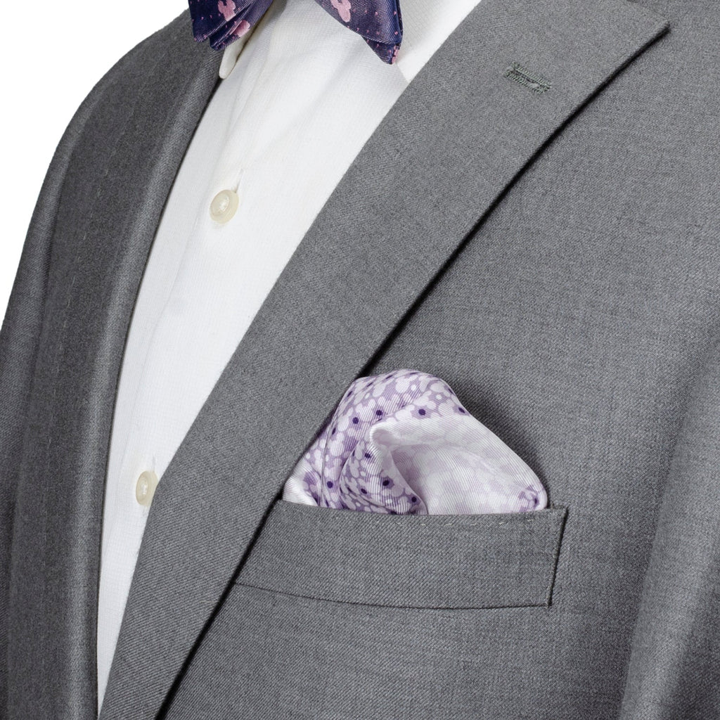 Disney Mickey Mouse Lavender 4 Square Pocket Square