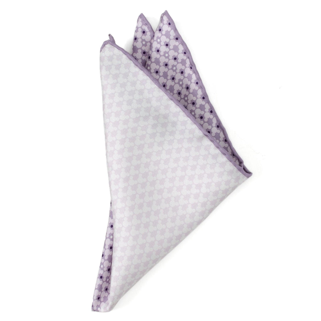 Disney Mickey Mouse Lavender 4 Square Silk Pocket Square - Image 3