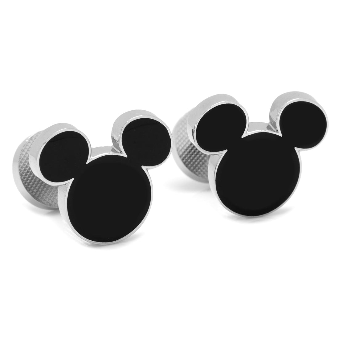 Disney Mickey Mouse Icon Black Enamel Silver-Tone Stud Set - Image 4