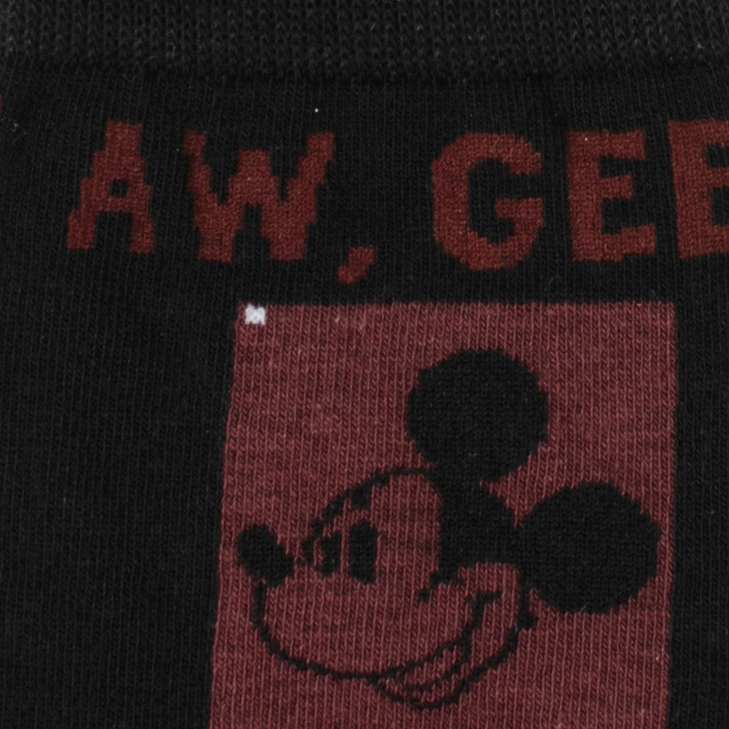 Disney Mickey Mouse Red and Black Check Socks with Lapel Pin Set - Image 3
