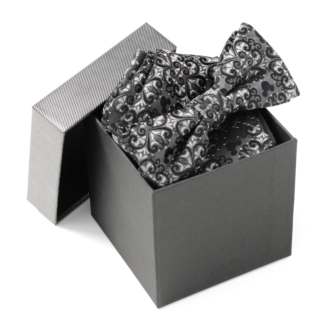 Mickey Mouse Damask Bow Tie and Pocket Square Gift Set - Image 2