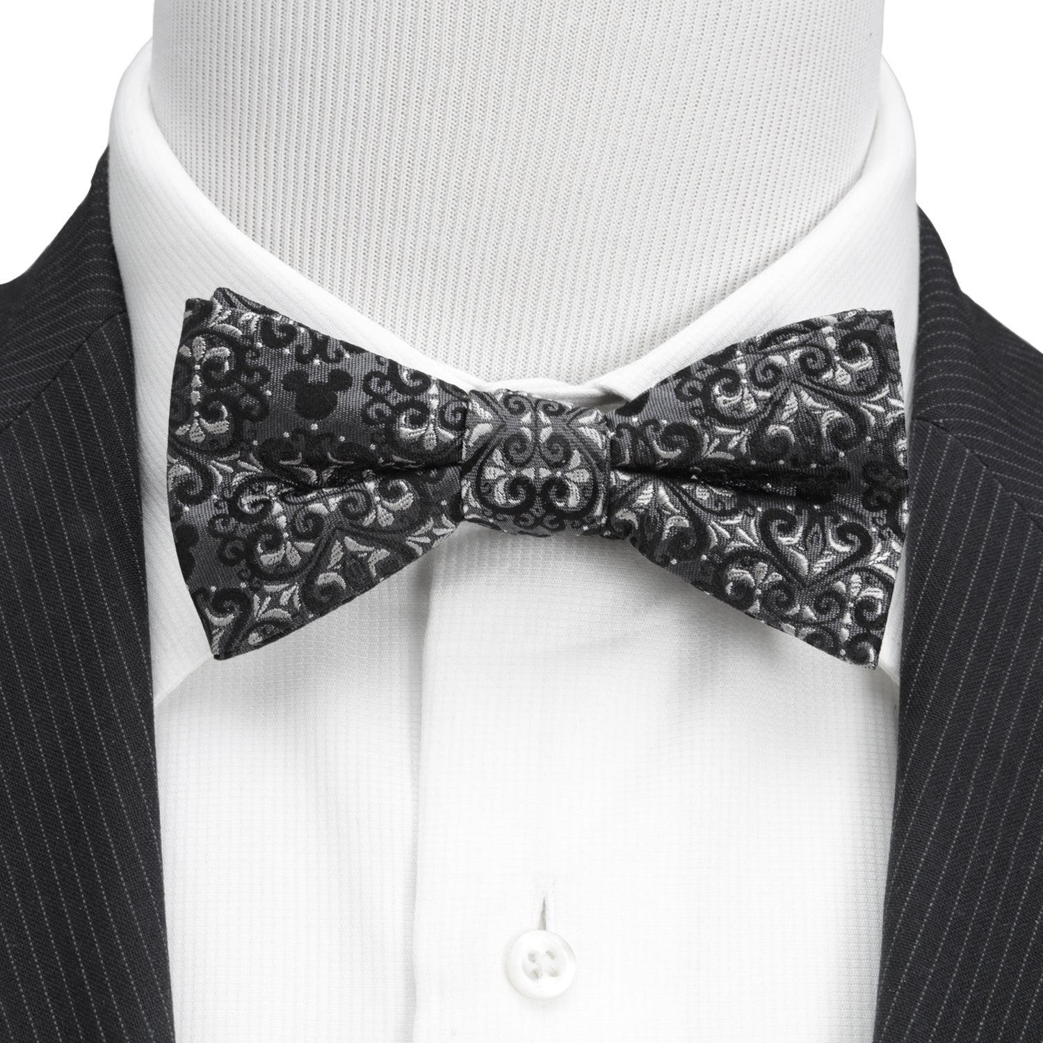Mickey Mouse Damask Bow Tie and Pocket Square Gift Set - Image 3