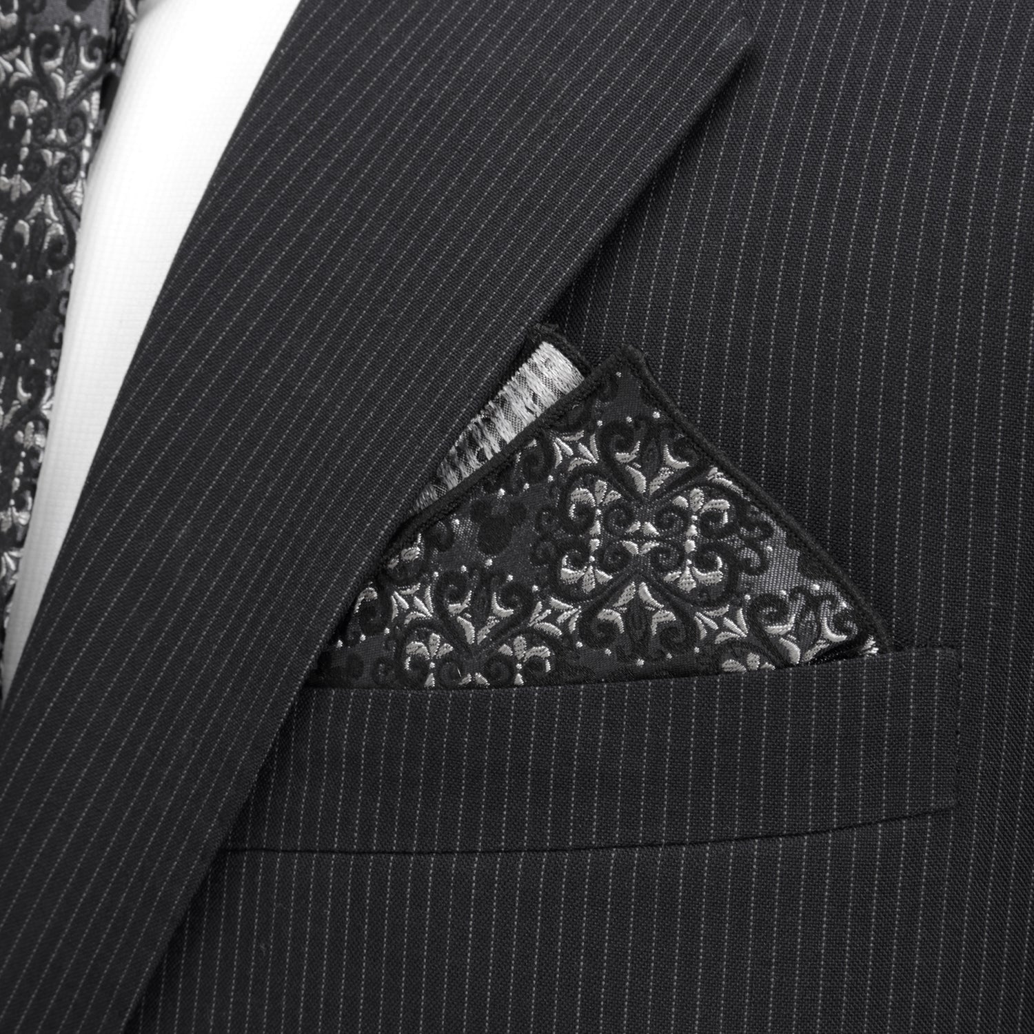 Mickey Mouse Damask Bow Tie and Pocket Square Gift Set - Image 9