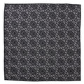 Mickey Mouse damask tile pattern pocket square in slate gray and silver colors.