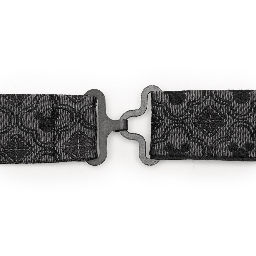 Disney Mickey Mouse Pattern Black Silk Bow Tie - Image 3