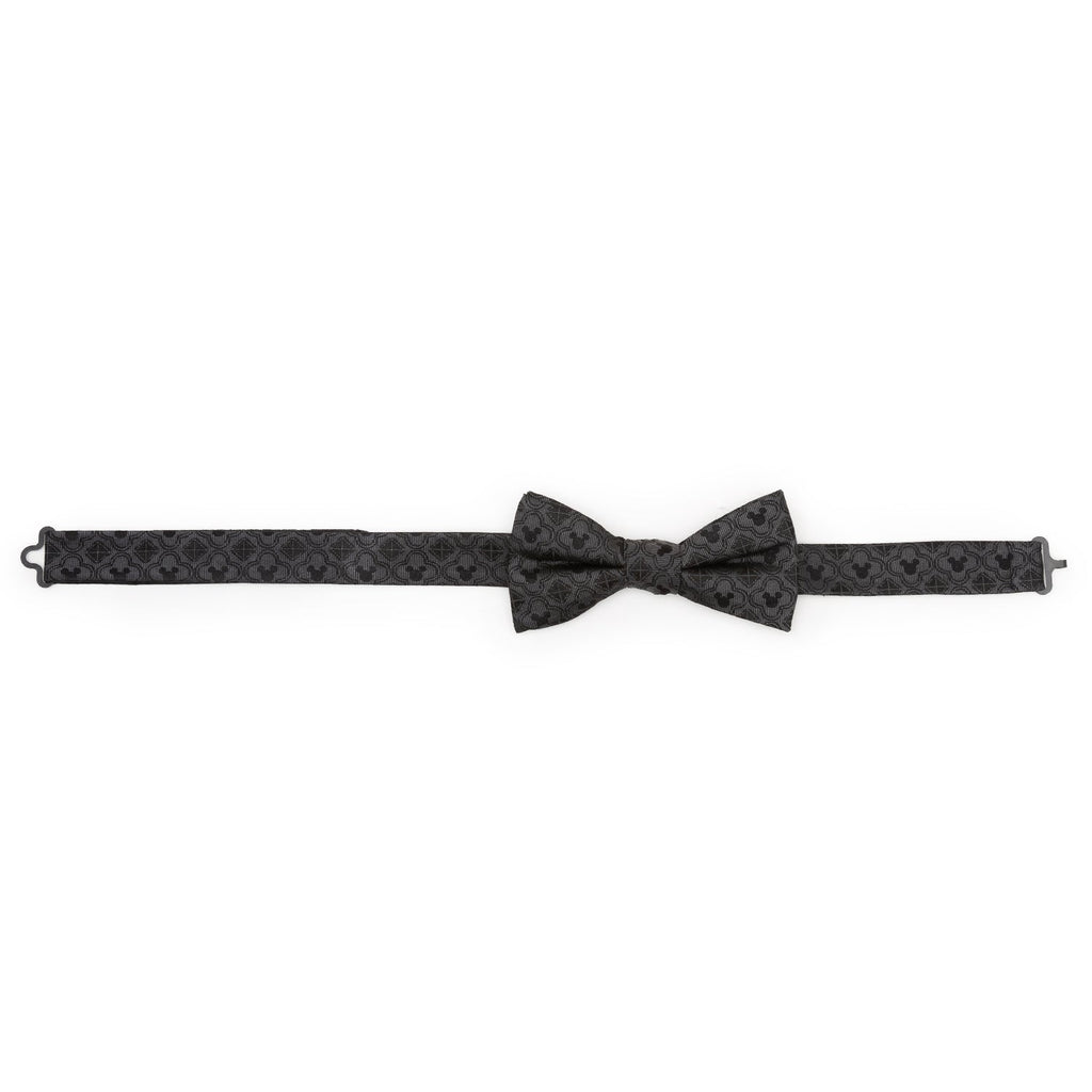 Disney Mickey Mouse Pattern Black Silk Bow Tie - Image 5