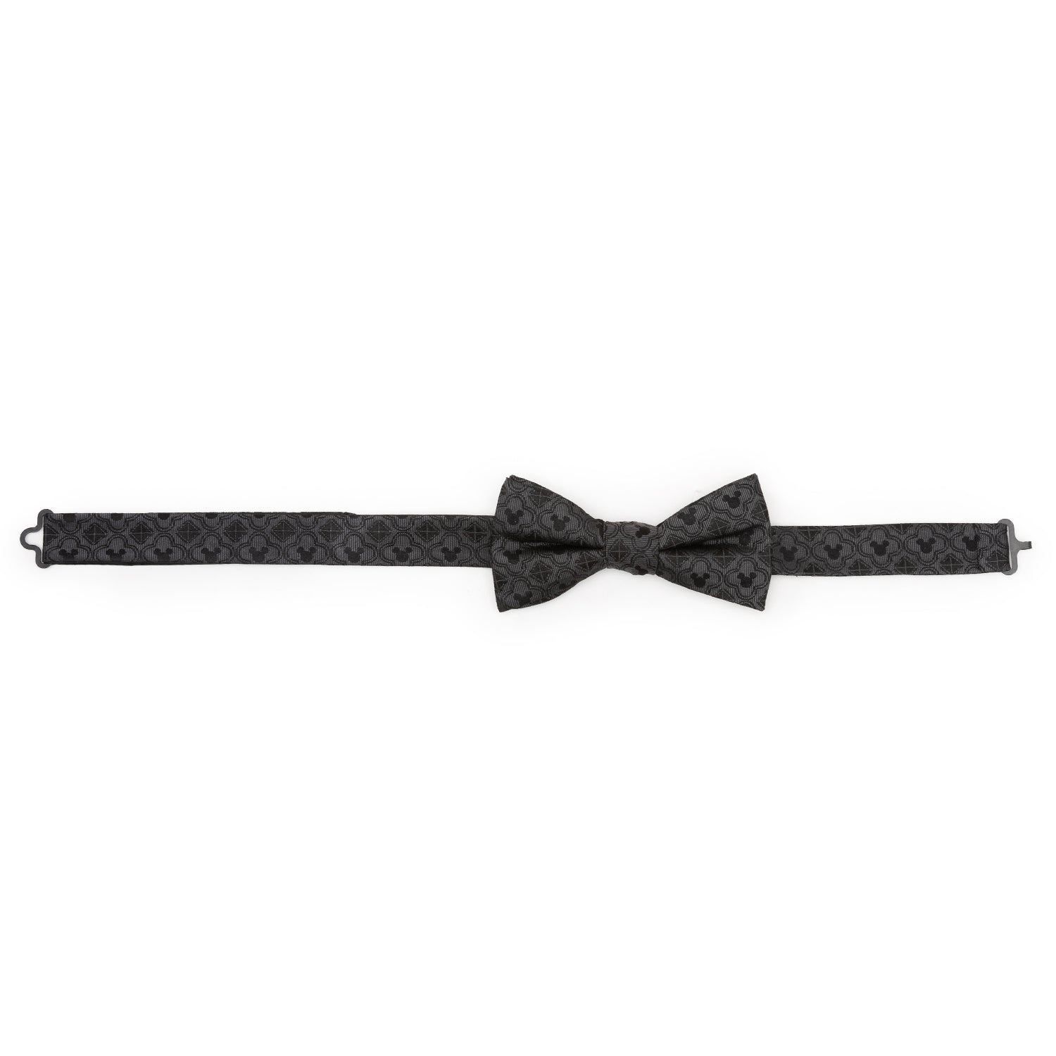 Disney Mickey Mouse Pattern Black Silk Bow Tie - Image 5