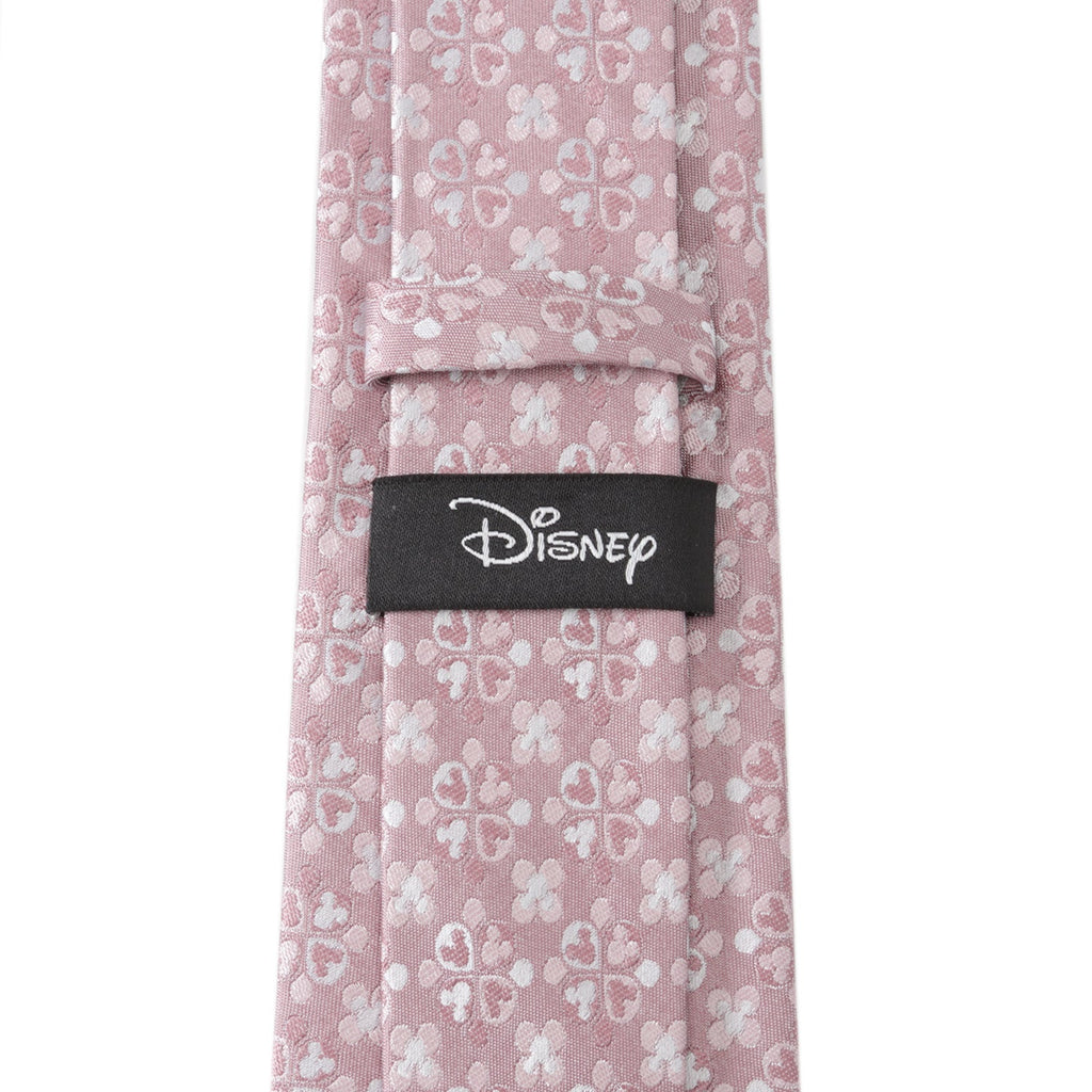 Disney Mickey Mouse Blossom Print Silk Tie in Blush Pink - Image 4
