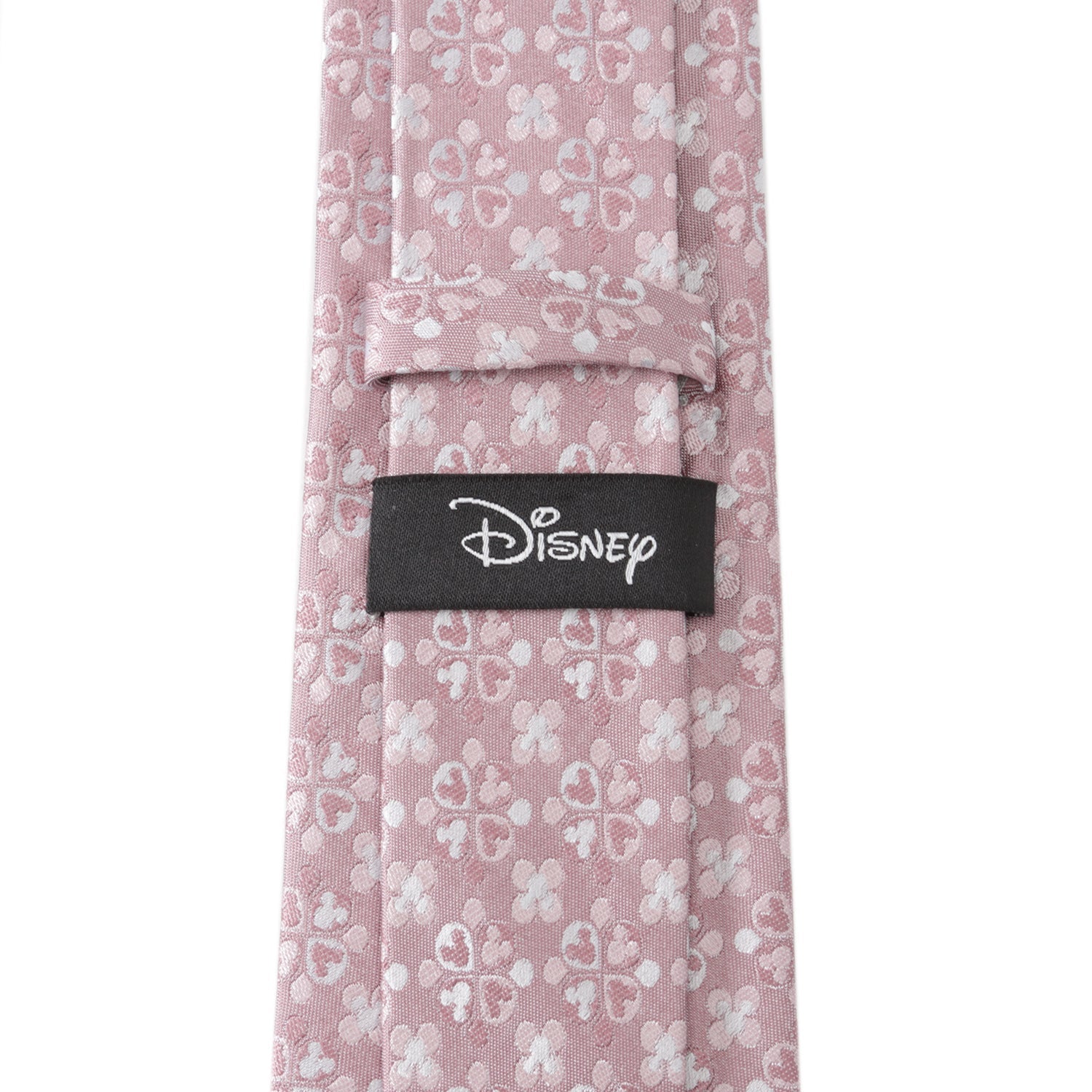 Disney Mickey Mouse Blossom Print Silk Tie in Blush Pink - Image 4