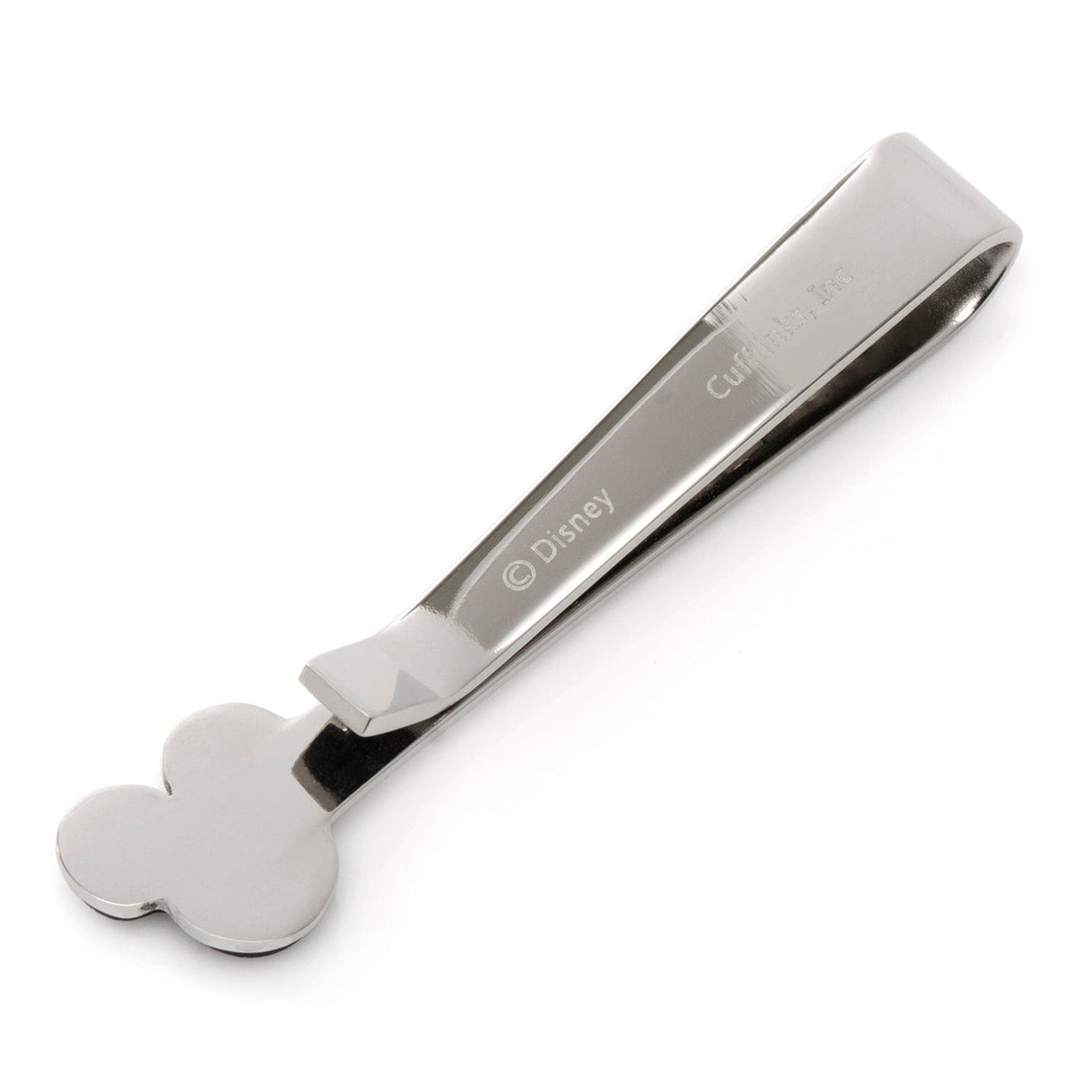 Mickey Mouse Onyx and Stainless Steel Tie Bar for Men - Image 3