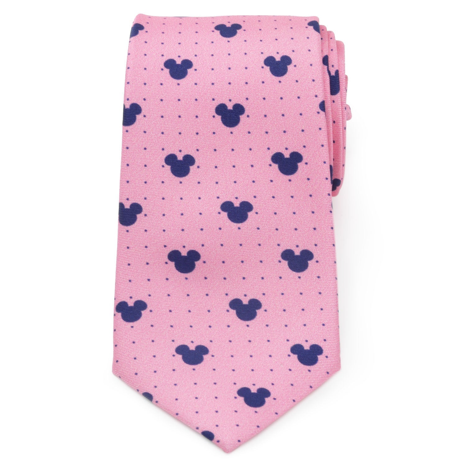 Disney Mickey Mouse Dot Pink Tie and Pocket Square Gift Set - Image 5