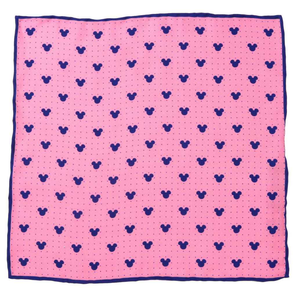 Disney Mickey Mouse Dot Pink Tie and Pocket Square Gift Set - Image 6