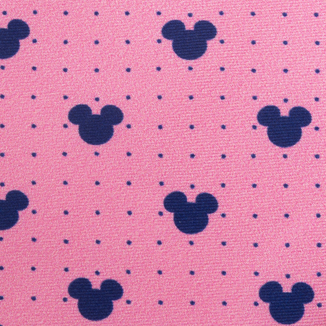 Mickey Mouse Dot Print Silk Necktie in Pink and Navy - Image 5