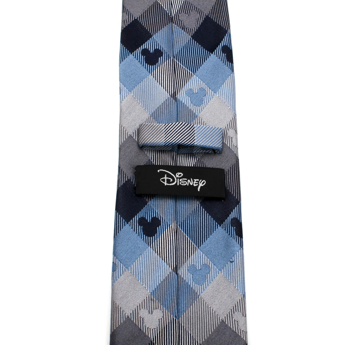 Disney Mickey Mouse Blue Plaid Men's Necktie - Image 4