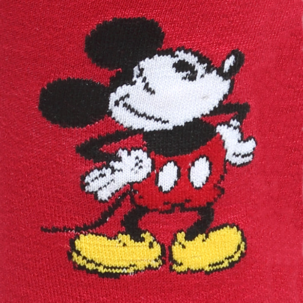 Disney Mickey Mouse Pie-Eyed Red Socks and Blue Lapel Pin Set - Image 3