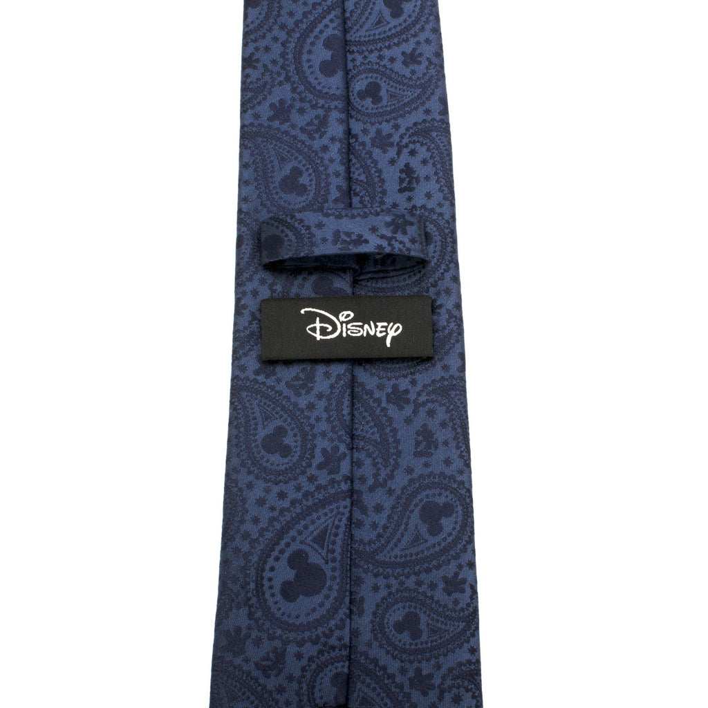 Disney Mickey Mouse Navy Paisley Silk Men's Necktie - Image 4