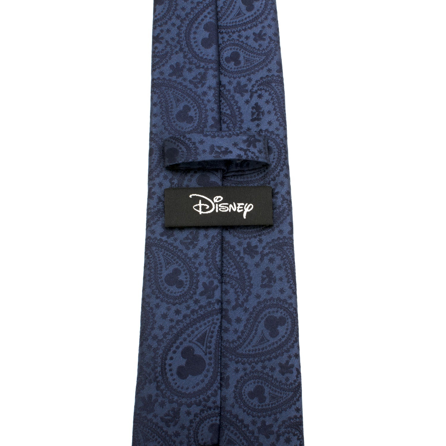Disney Mickey Mouse Navy Paisley Silk Men's Necktie - Image 4