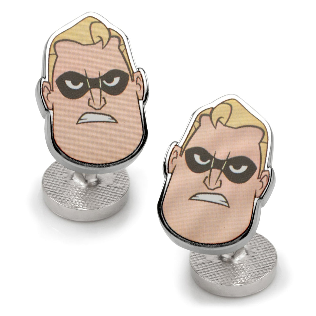 Disney Pixar Mr. Incredible Face Cufflinks for Men
