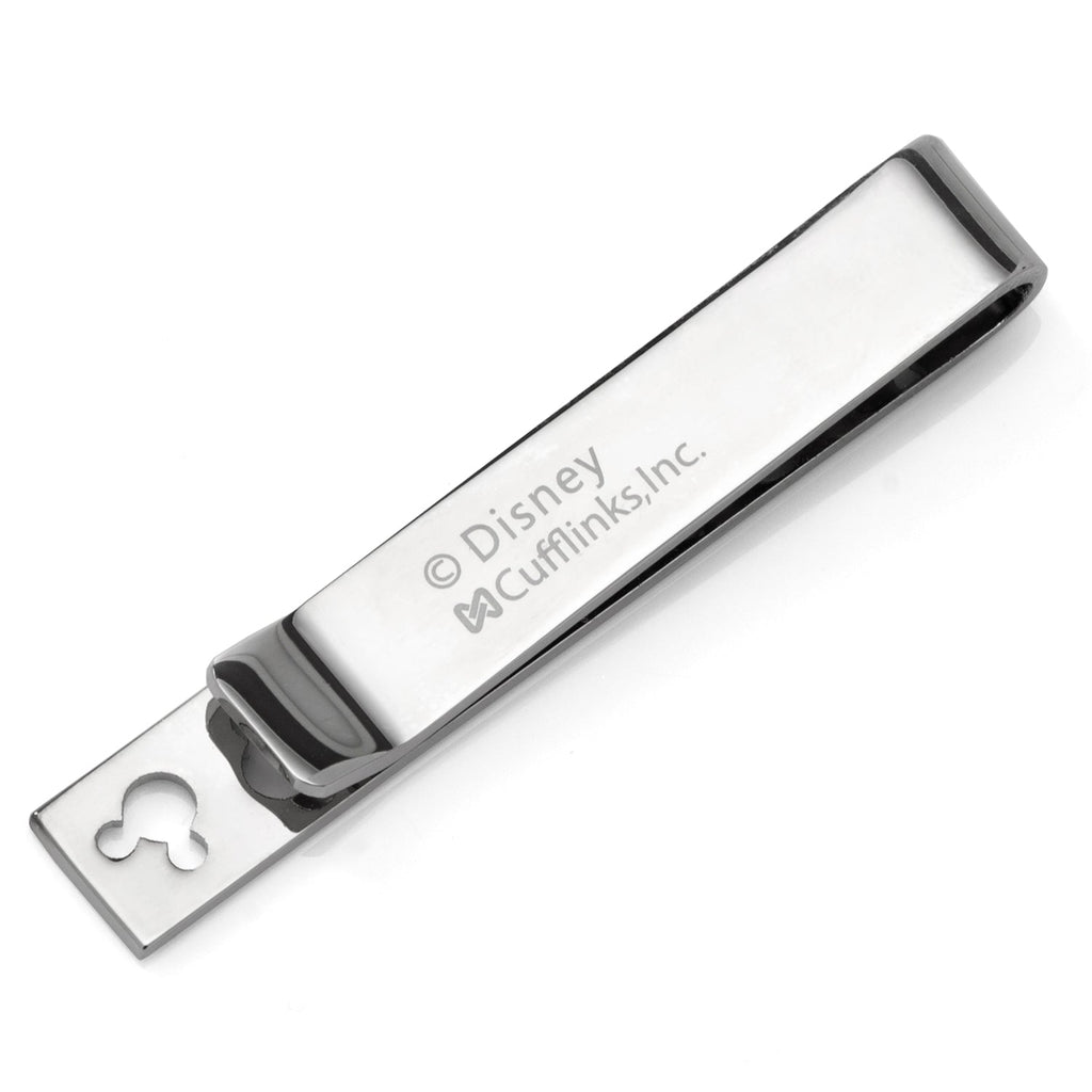 Disney Mickey Mouse Silhouette Cutout Silver Tone Tie Bar - Image 3
