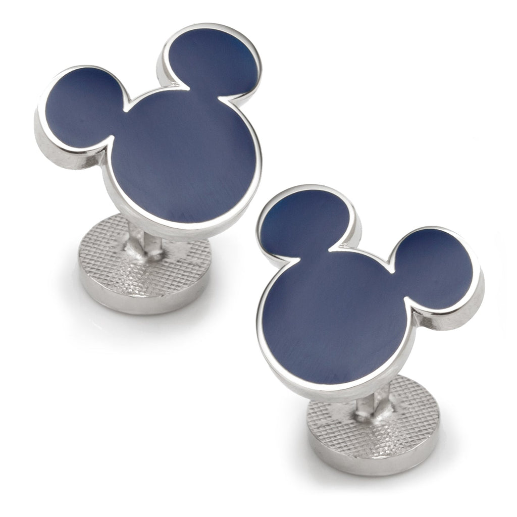 Disney Mickey Mouse Silhouette Blue Cufflinks