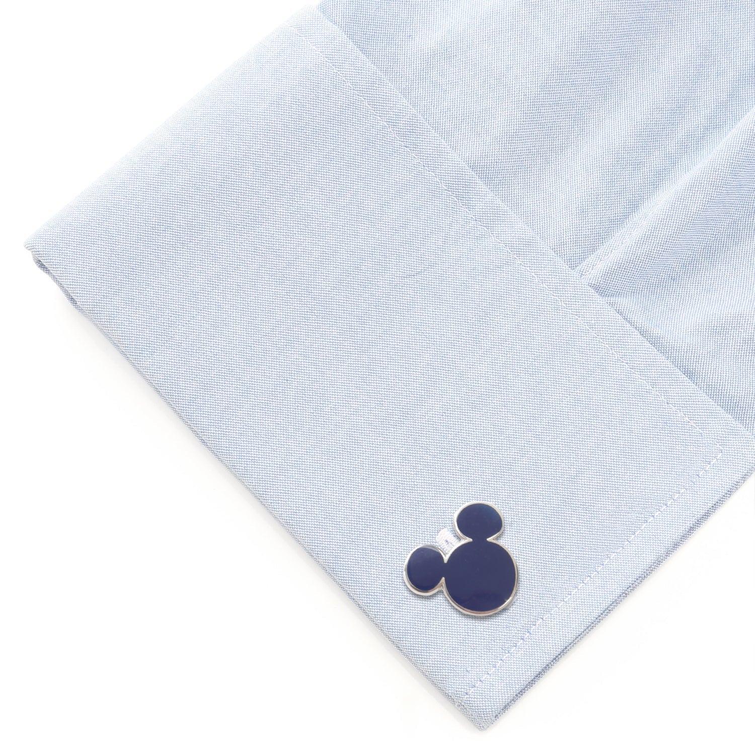 Disney Mickey Mouse Silhouette Blue Cufflinks