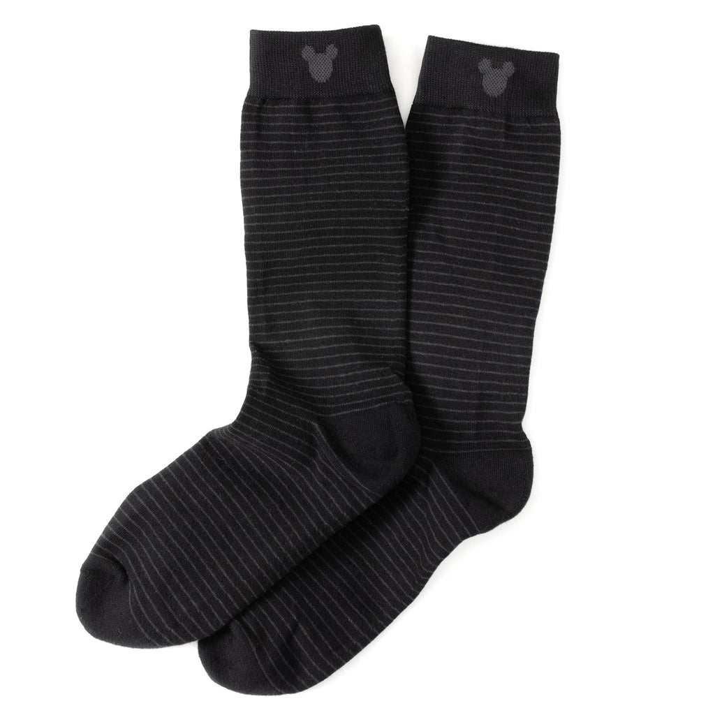 Mickey Mouse Black Patterned Sock Gift Set with Lapel Pin - Image 3