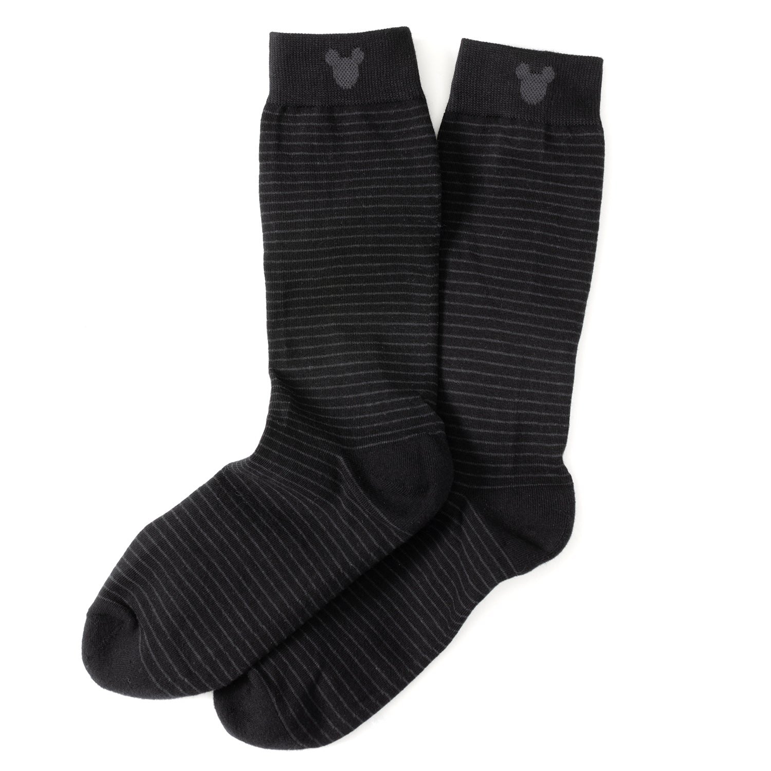 Mickey Mouse Black Patterned Sock Gift Set with Lapel Pin - Image 3