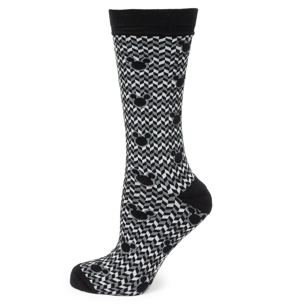 Disney Mickey Mouse Chevron Socks and Blue Lapel Pin Gift Set - Image 2