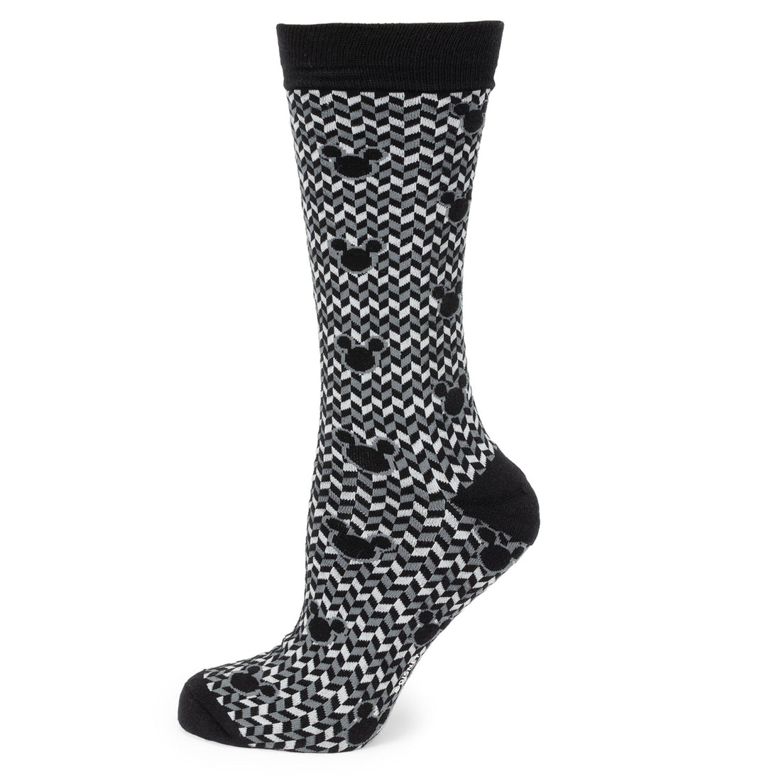 Disney Mickey Mouse Chevron Socks and Blue Lapel Pin Gift Set - Image 2