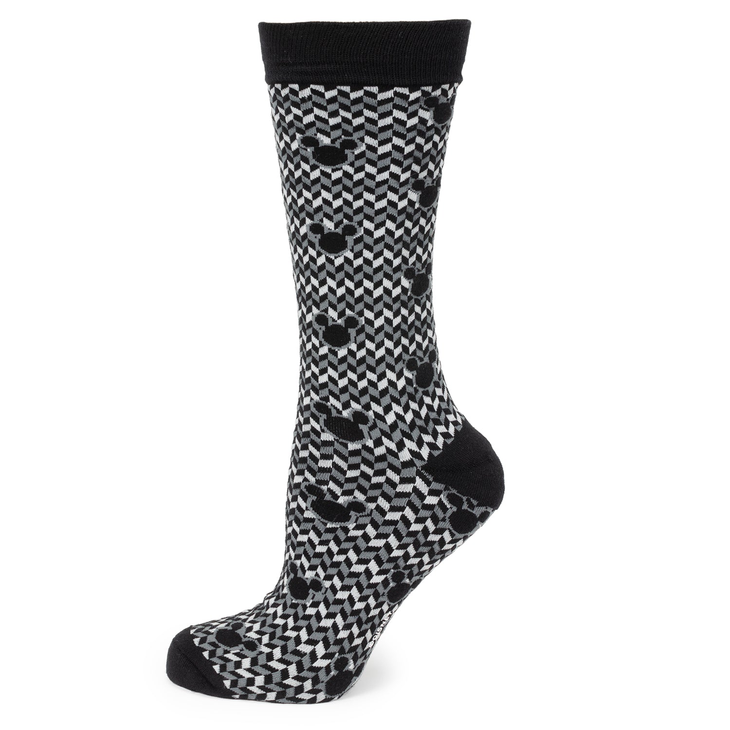 Disney Mickey Mouse Chevron Socks and Blue Lapel Pin Gift Set - Image 2