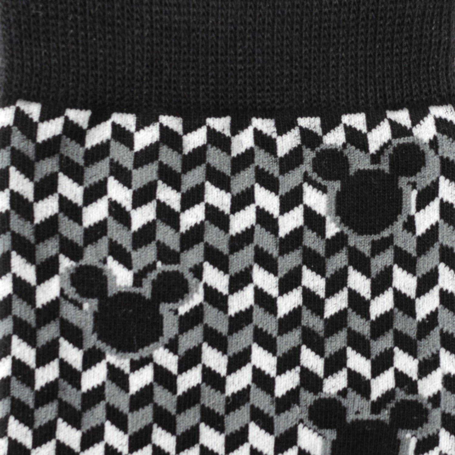 Disney Mickey Mouse Chevron Socks and Blue Lapel Pin Gift Set - Image 3