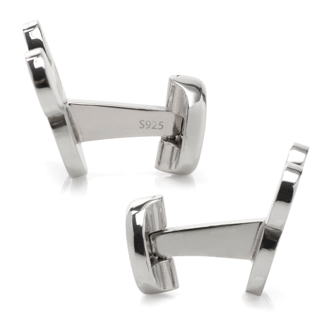 Mickey Mouse Lavender Mother of Pearl Sterling Silver Cufflinks - Image 4