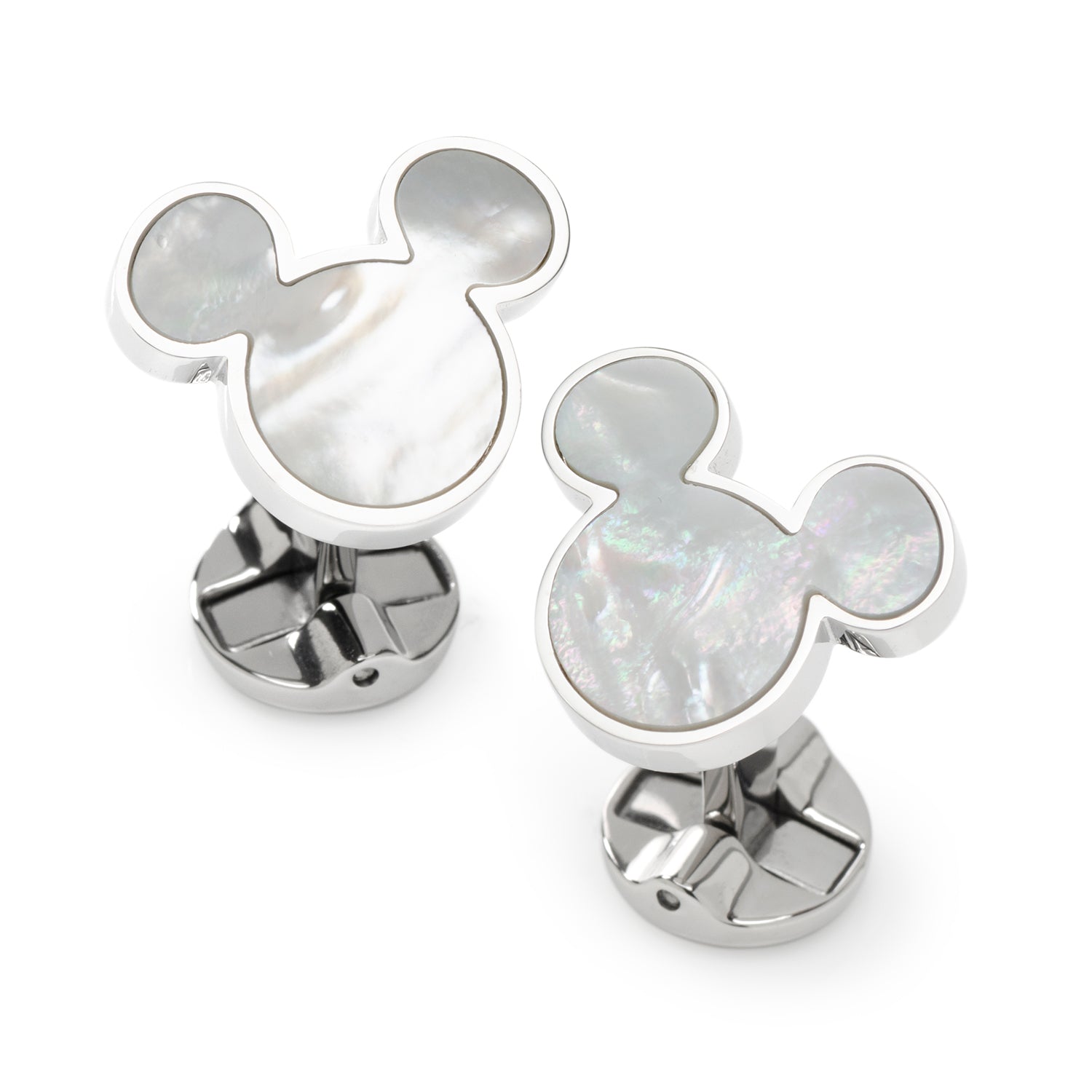 Mickey Mouse Mother of Pearl Stainless Steel Cufflinks - Image 2