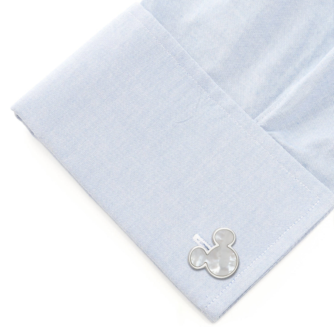 Mickey Mouse Mother of Pearl Stainless Steel Cufflinks - Image 3