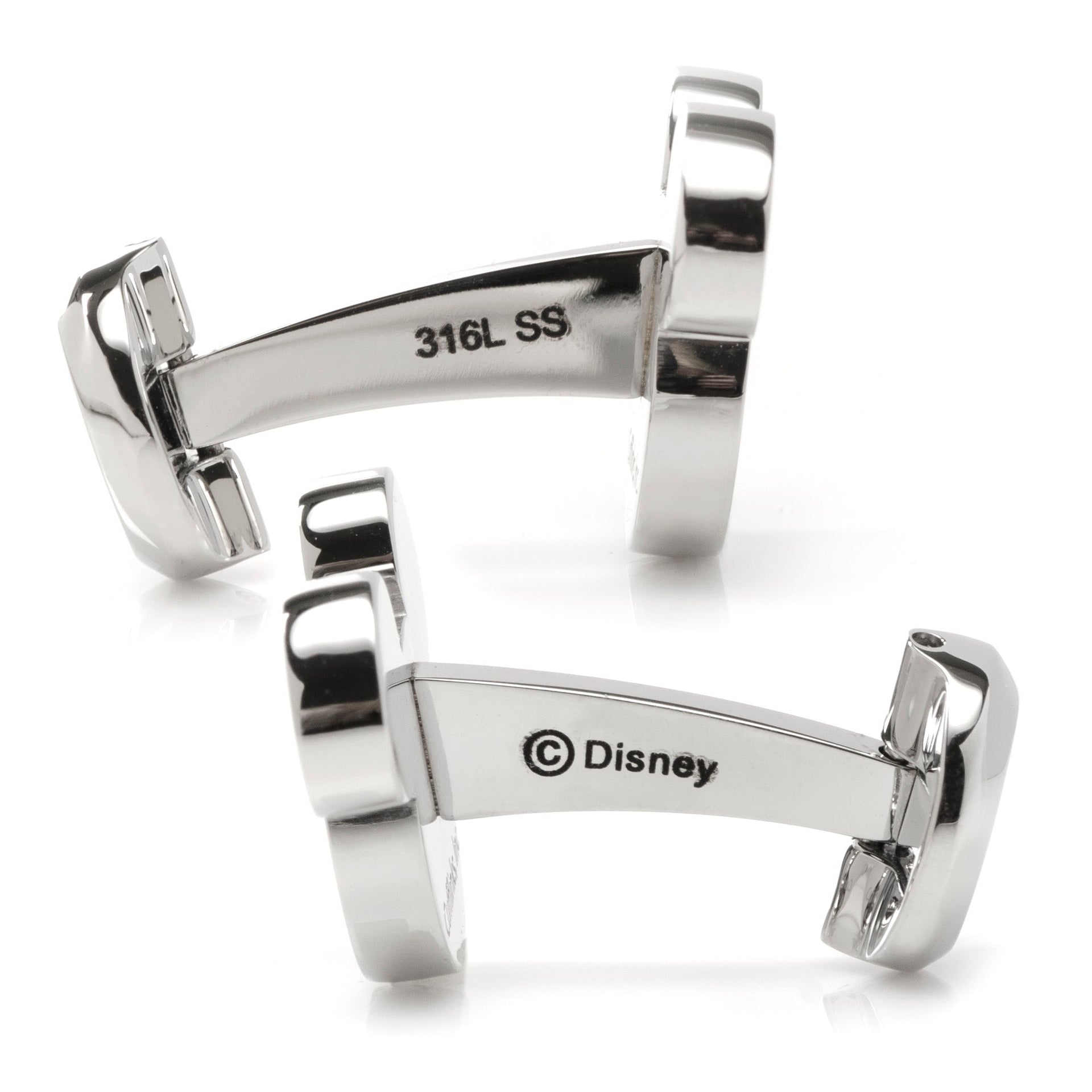 Mickey Mouse Mother of Pearl Stainless Steel Cufflinks - Image 4