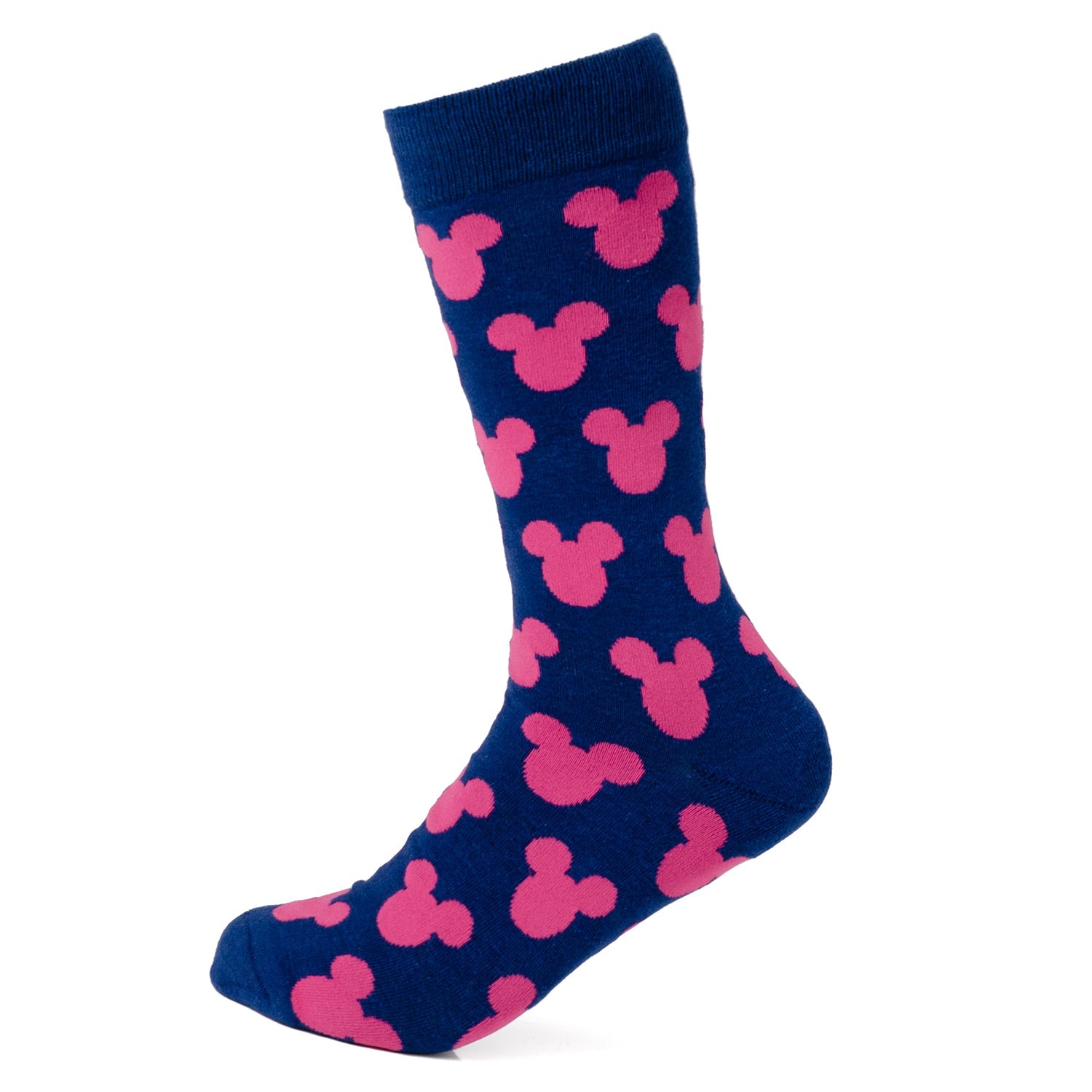 Disney Mickey Mouse Patterned Blue Socks and Lapel Pin Gift Set - Image 2