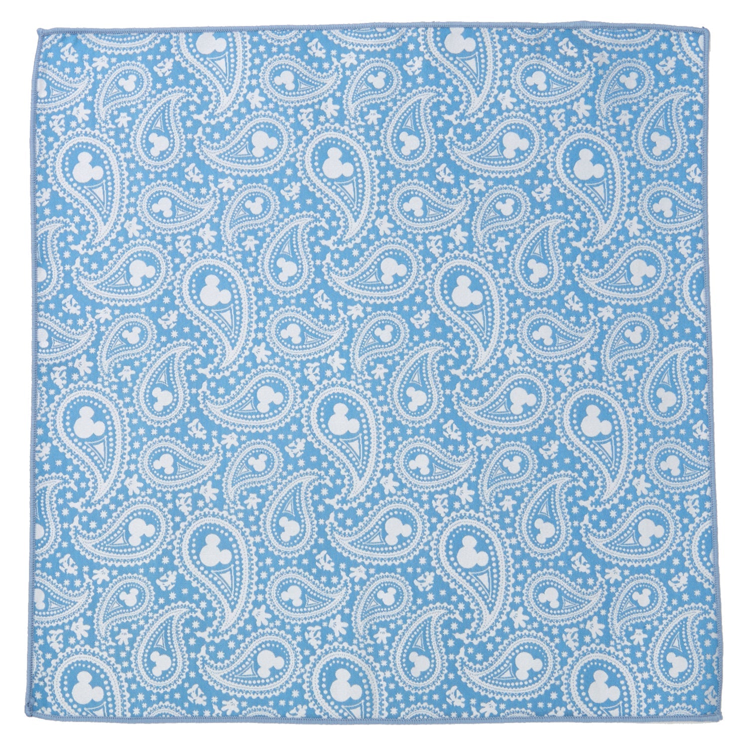 Disney Mickey Mouse Paisley Teal Pocket Square