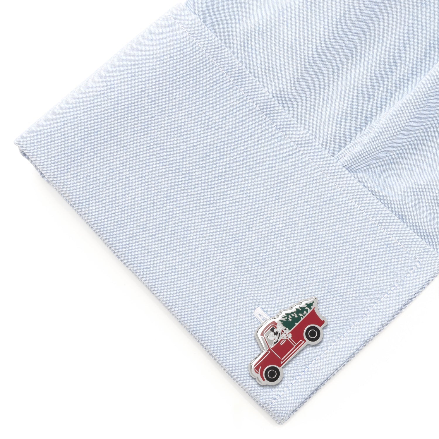 Disney Mickey Mouse Holiday Red Truck Cufflinks - Image 3