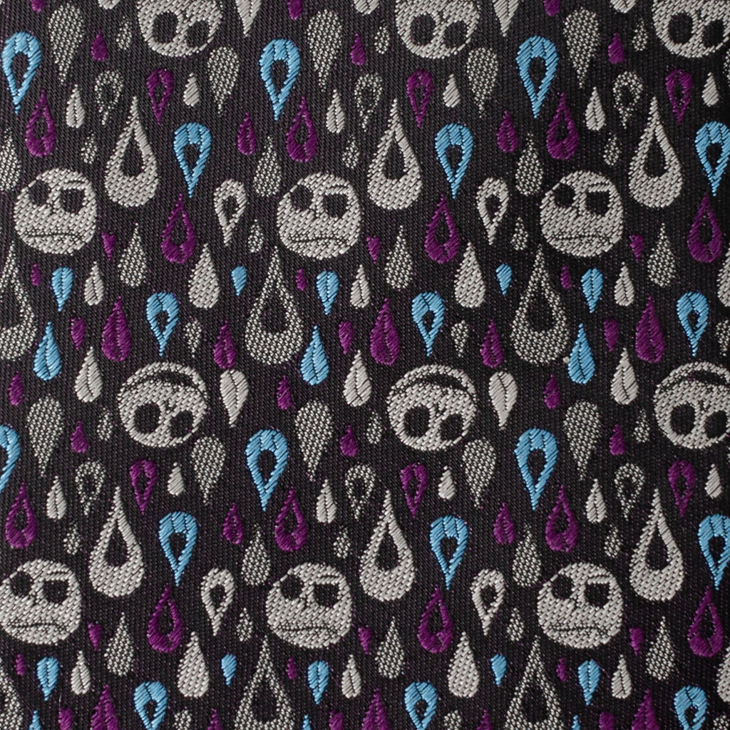 Disney Jack Skellington Raindrop Pattern Men's Silk Blend Tie - Image 4