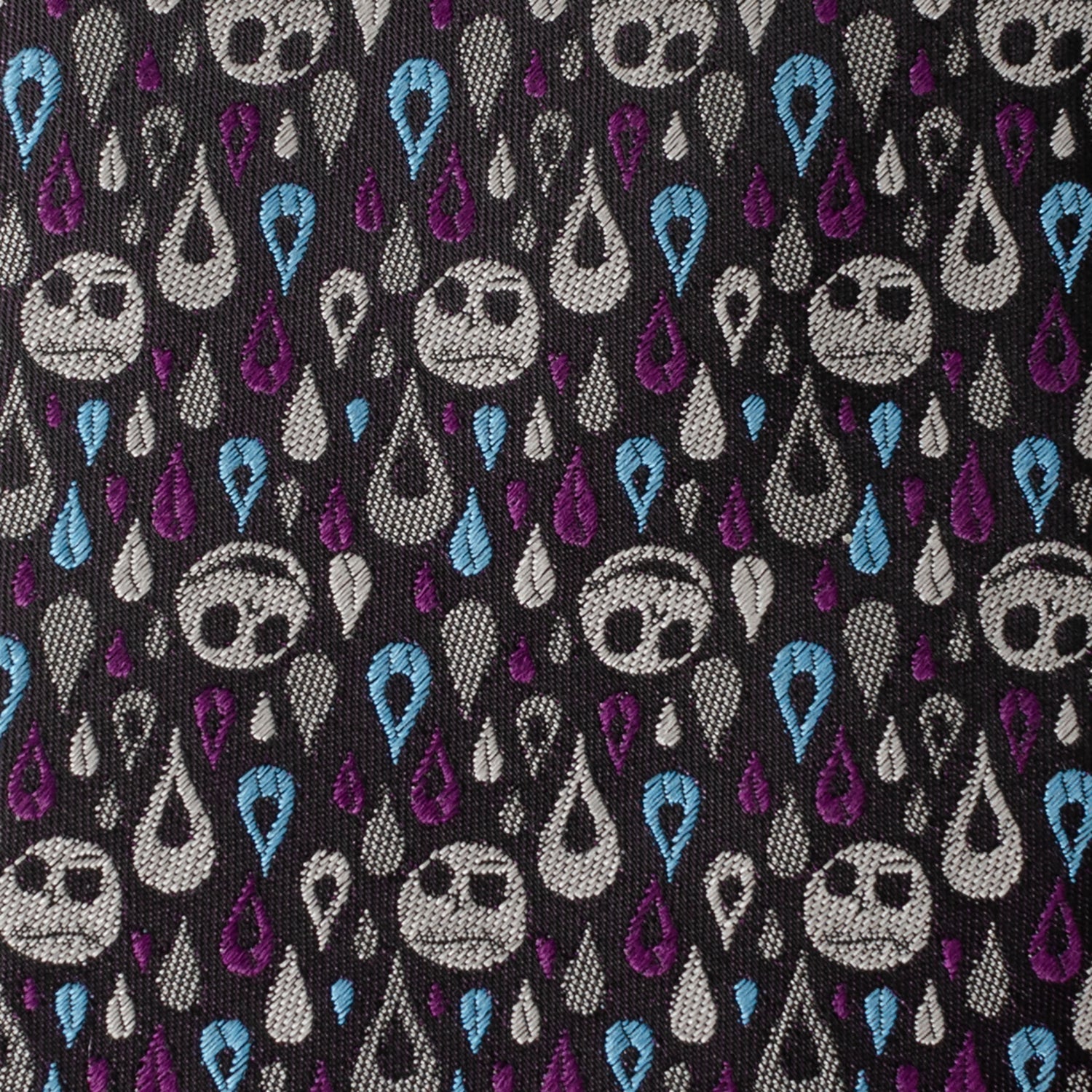 Disney Jack Skellington Raindrop Pattern Men's Silk Blend Tie - Image 4