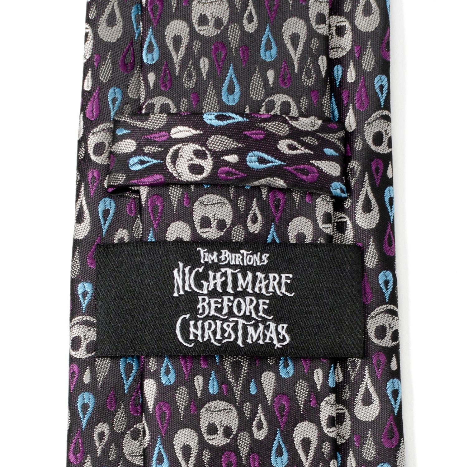 Disney Jack Skellington Raindrop Pattern Men's Silk Blend Tie - Image 5