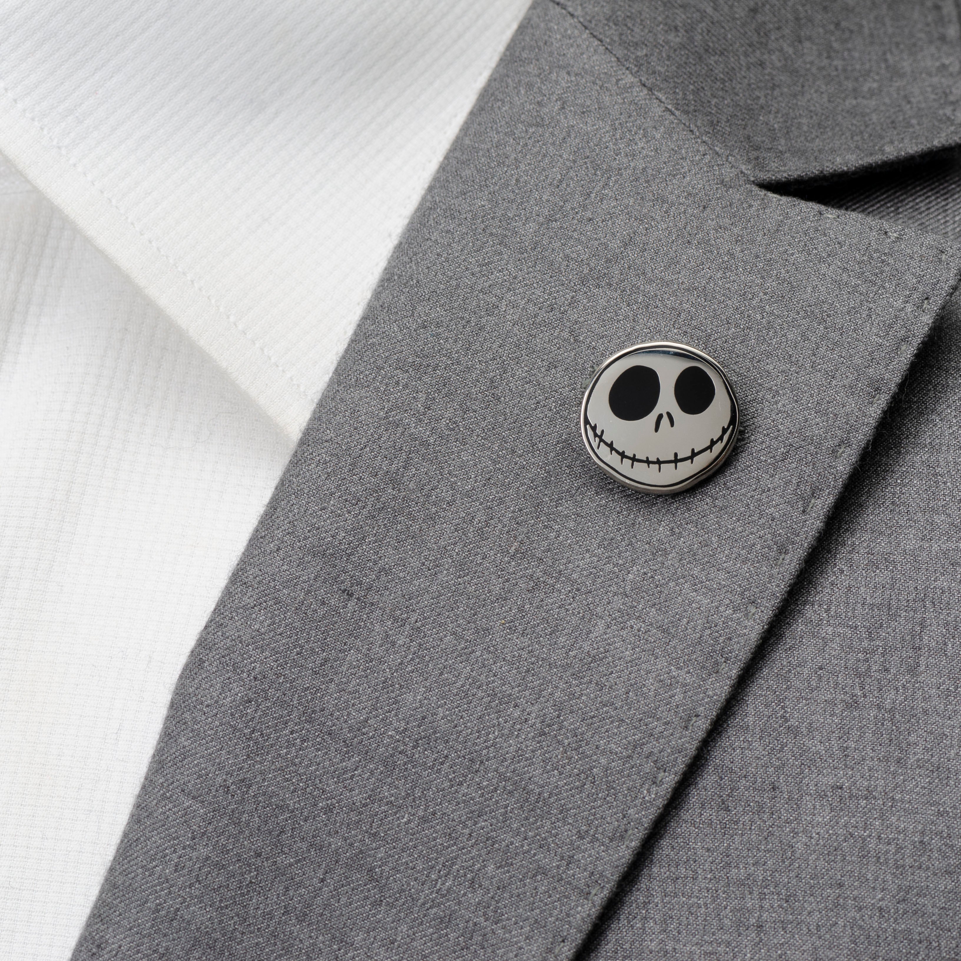 Disney Jack Skellington Lapel Pin Black and Silver Face - Image 4