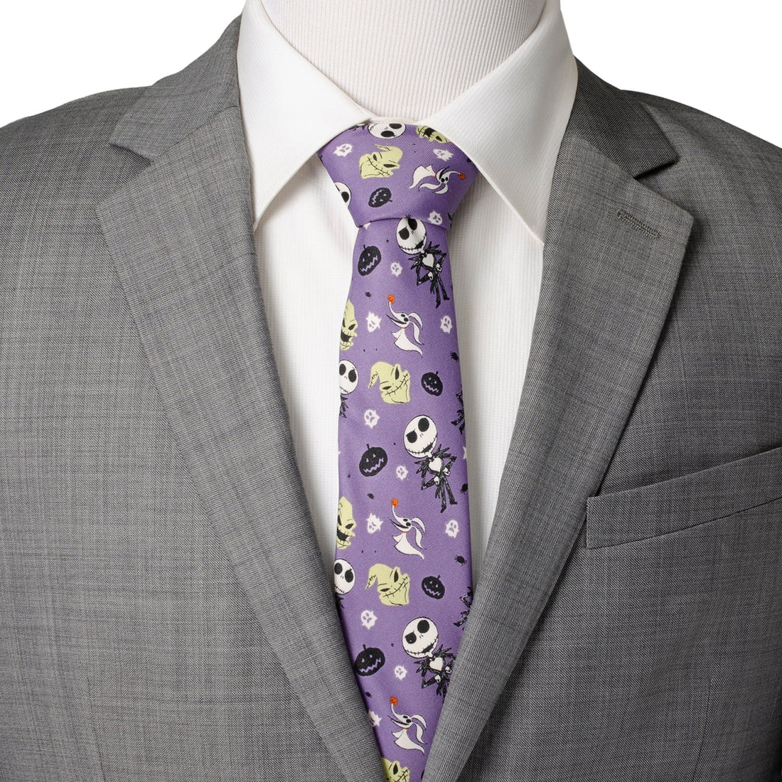 Nightmare Before Christmas Jack Skellington Purple Tie - Image 2